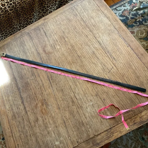 Pierre Cardin calf finished cowhide belt size 34 black - Picture 6 of 10